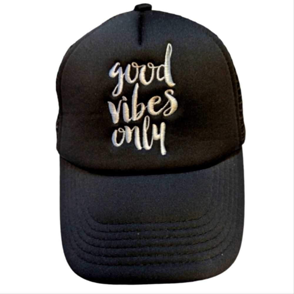 PUGS 'good vibes only' Hat Cap‎ Black Unisex